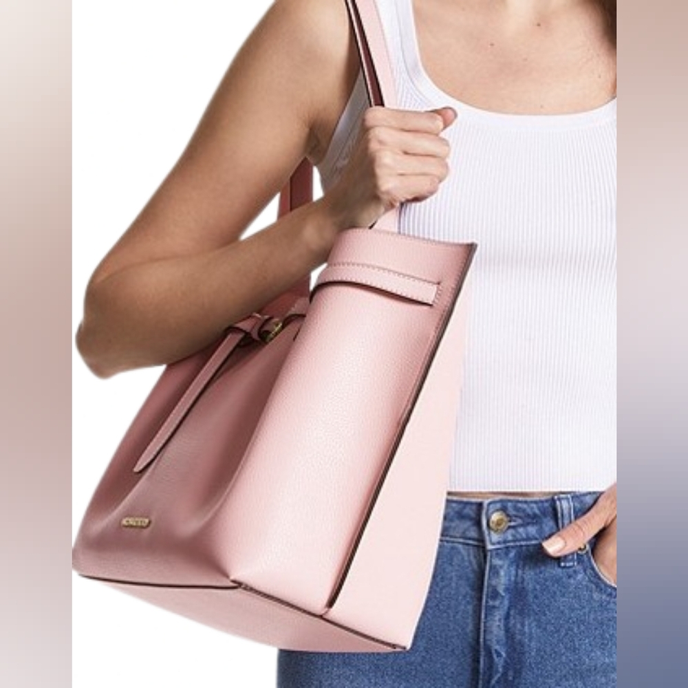 Michael Kors Emilia East/West Leather Tote Bag - Powder Blush NWT - Picture 9 of 10